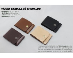 Bóp/Ví da Mini-card Smeraldo